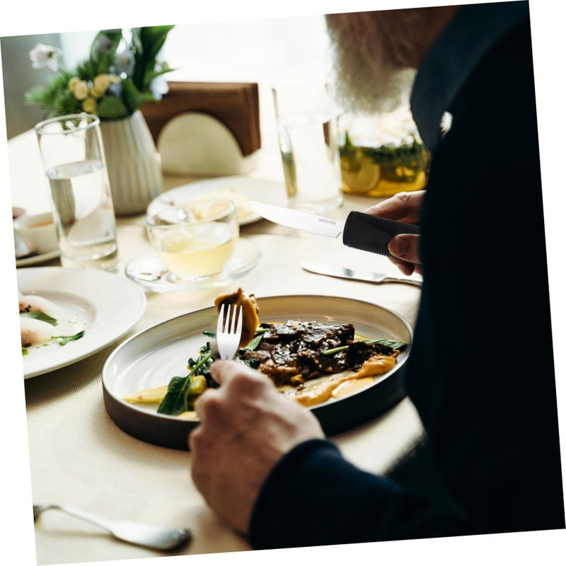 Shake Stainless Steel Elderly Cutlery Set Large Spoon Comfortable Serving Utensils - Image 4