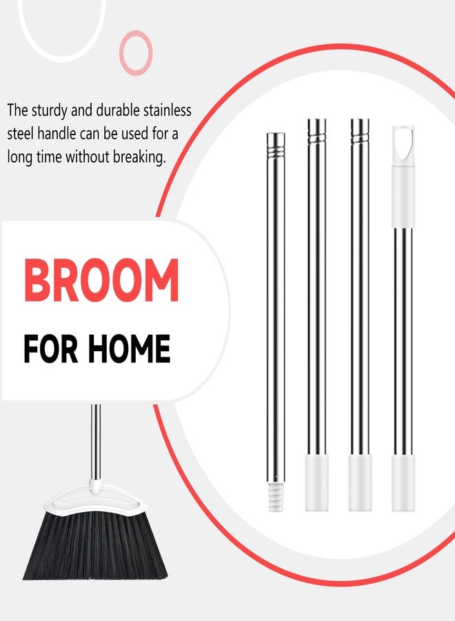 EZKEY Heavy Duty Broom, 54-inch Adjustable Long Handle Angle Brooms Large Brooms for Sweeping Indoor and Outdoor Commercial Broom for Home Kitchen Patio Garage Porch Courtyard Classroom, White - Image 5