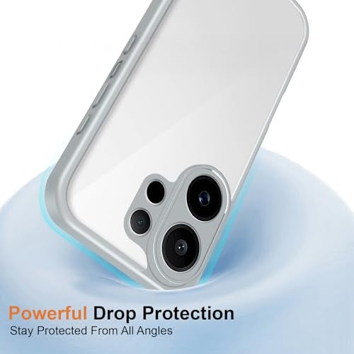 Kapa Hawkeye Clear Slim Tough Back Cover for Vivo V60 5G / Vivo T4 Pro 5G | Camera Lens Protector Anti Yellow Shockproof Clear Hybrid Case Cover (Grey Sides) - Image 5