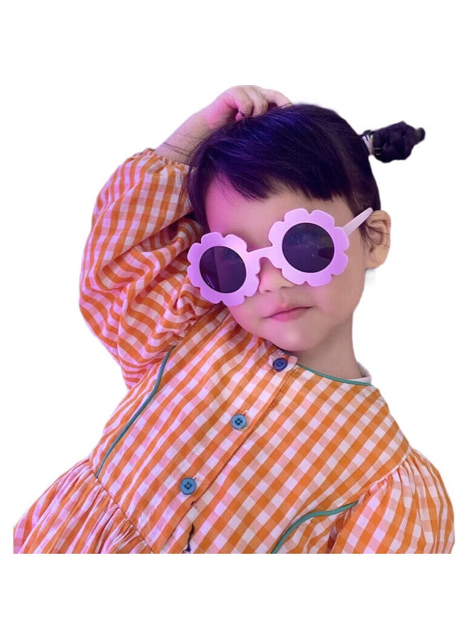 DRATRA Kids Sunglasses Baby Sun Glasses Boys And Girls Children Sunscreen Sunshade Fashion Cartoon Cute Trendy Flower Summer - Image 1
