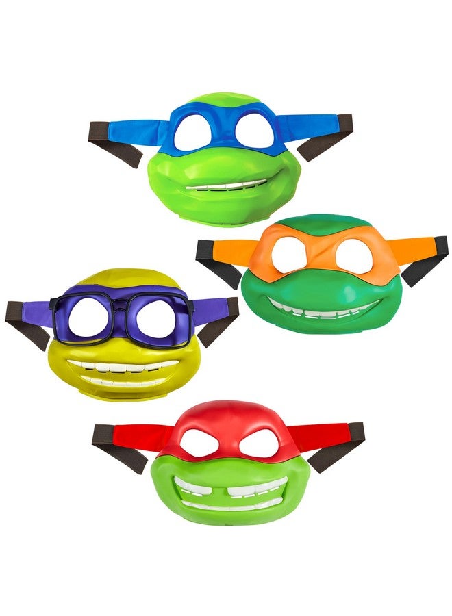 Teenage Mutant Ninja Turtles سلاحف النينجا المراهقون: قناع السلاحف من ميوتانت ميم 4 قطع من بلايميتس تويز - Image 1