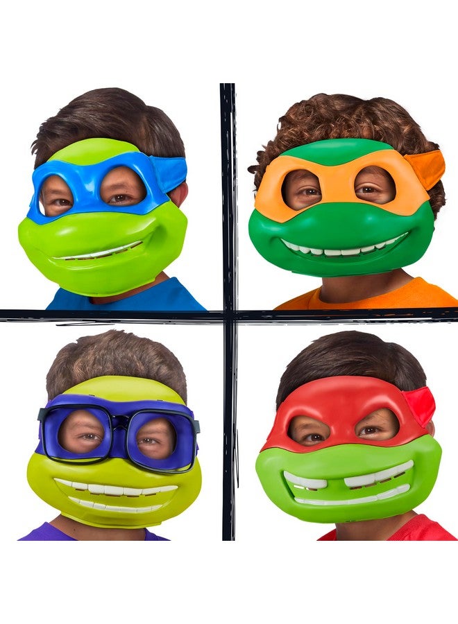 Teenage Mutant Ninja Turtles سلاحف النينجا المراهقون: قناع السلاحف من ميوتانت ميم 4 قطع من بلايميتس تويز - Image 2