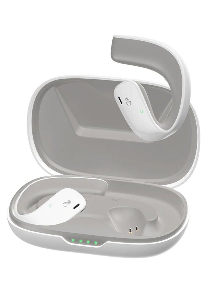 بلاك شارك سماعات الأذن Black Shark T20 بتصميم سماعات أذن لاسلكية مفتوحة، عمر بطارية طويل 35 ساعة، اتصال بلوتوث قوي 5.3، مقاومة للماء IPX67 ومريحة وخفيفة الوزن، الإصدار العالمي 2024 أبيض - Image 2