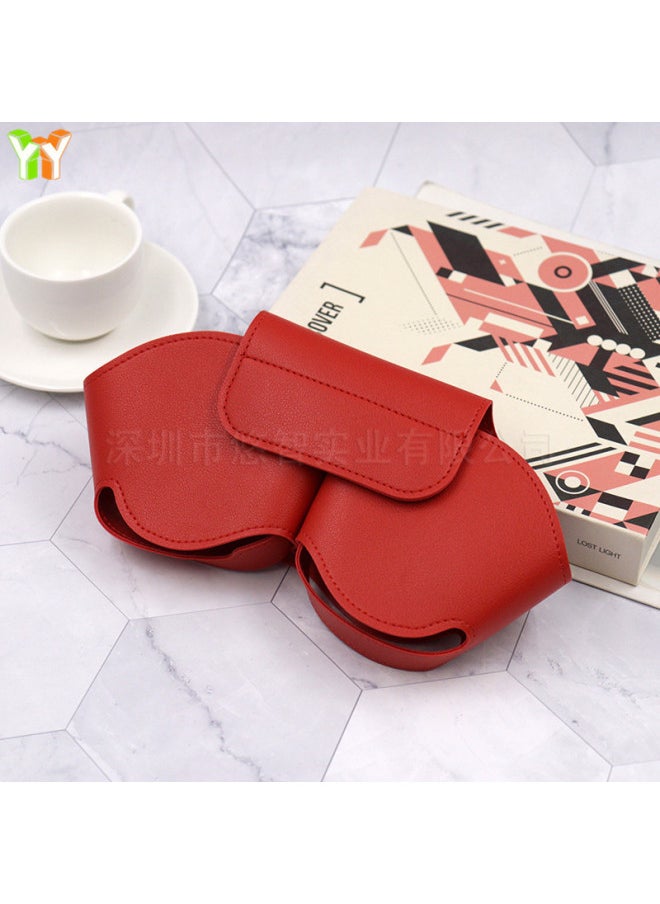 Generic - Headset Bluetooth Headset Bag Airpods Max Headset Storage Bag Headset Leather Case Customer-made-Color:Red-Applicable Model:airpods Max Model - Image 1