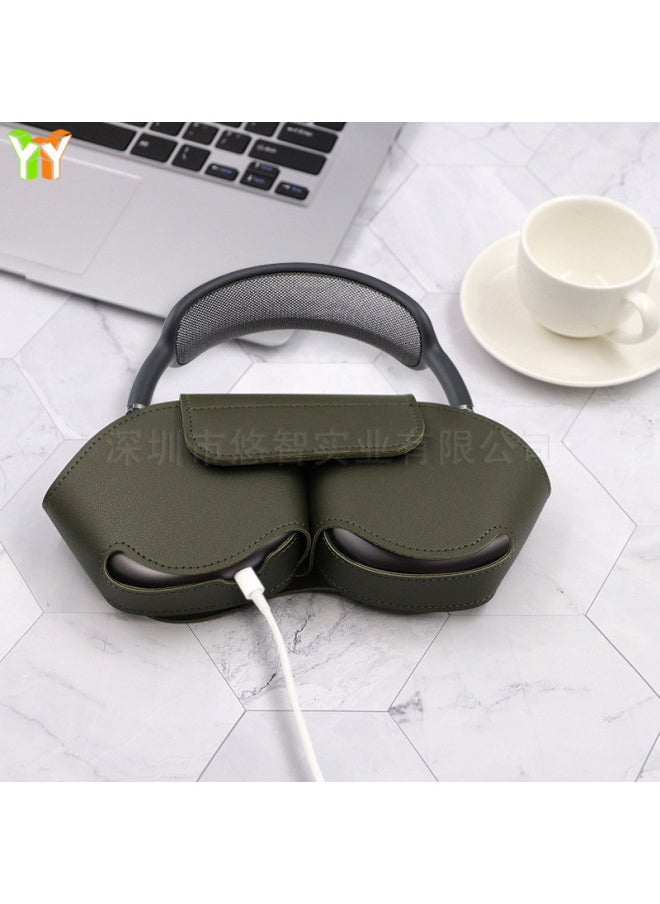 Generic - Headset Bluetooth Headset Bag Airpods Max Headset Storage Bag Headset Leather Case Customer-made-Color:Red-Applicable Model:airpods Max Model - Image 1