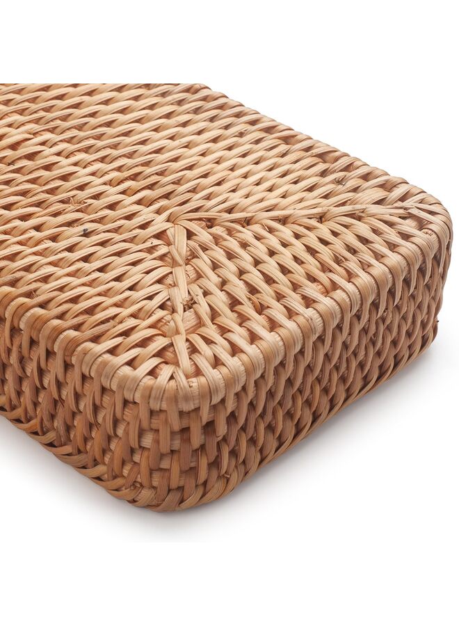 يُسلِّم صواني حمام من الخيزران، سلال خزان المرحاض، سلة تخزين مناشف اليد الطويلة الضيقة للتخزين، ديكورية (أ) - Image 3