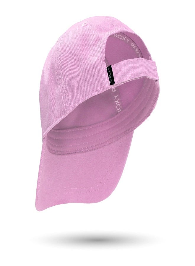 Roxy Girls' Embroidered Baseball Cap | Dad Hat | Adjustable | Sun Protection | Beach | Vacation | Cotton - Lilac - Image 4