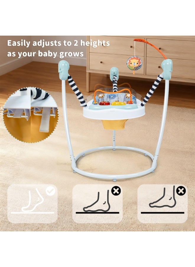 مركز نشاطات القفز الطفل مع أضواء وأصوات لوسيك - لونستر لطيف طفل حارس الترفيه الثابت بلاي ستيشن مع ألعاب تفاعلية لتنمية الطفل - Image 5