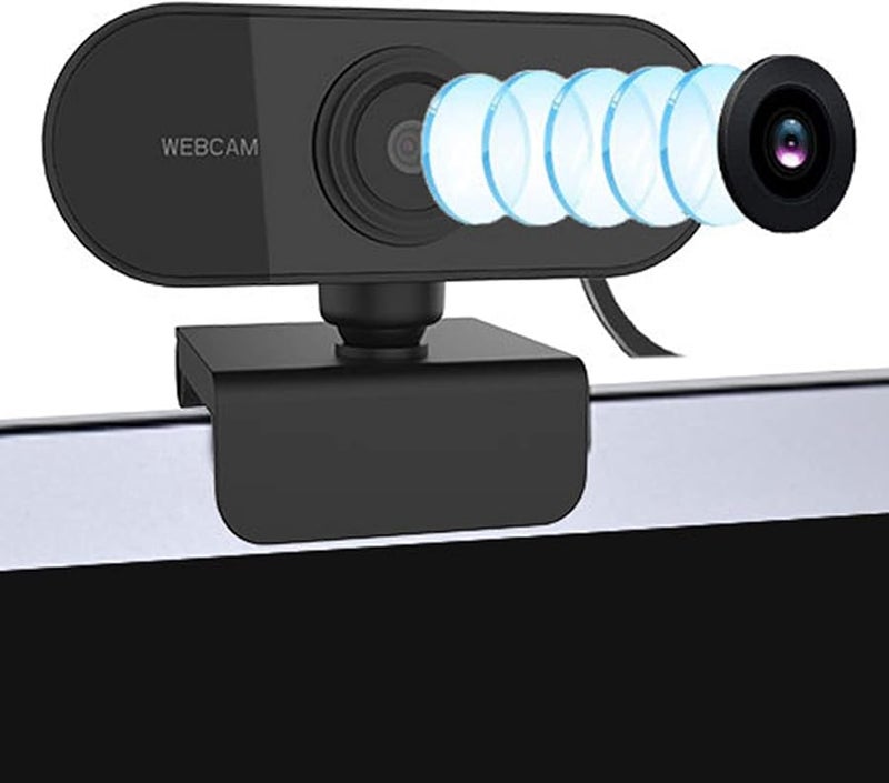 FILFEEL 2K USB Webcam with Microphone for PC Conferencing Gaming Black - Image 3