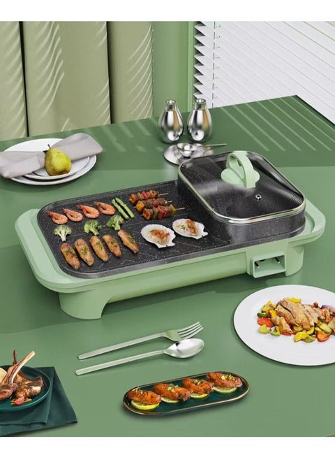 Multifunctional Shabu-Shabu And Roasting Pot Household Electric Hot Pot