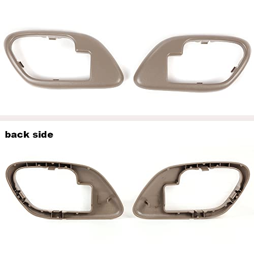GPLUS G-PLUS Door Handle Trim Set Compatible with 1995-1999 Chevy C1500 Truck/1995-2000 C2500 Truck Interior Door Handle Bezel 2Pc 15708087 15708088 - Image 3