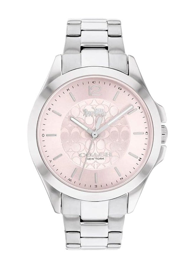 COACH Women's Analog Round Shape Stainless Steel Wrist Watch 14503752 - 25.55 Mm  - Image 1