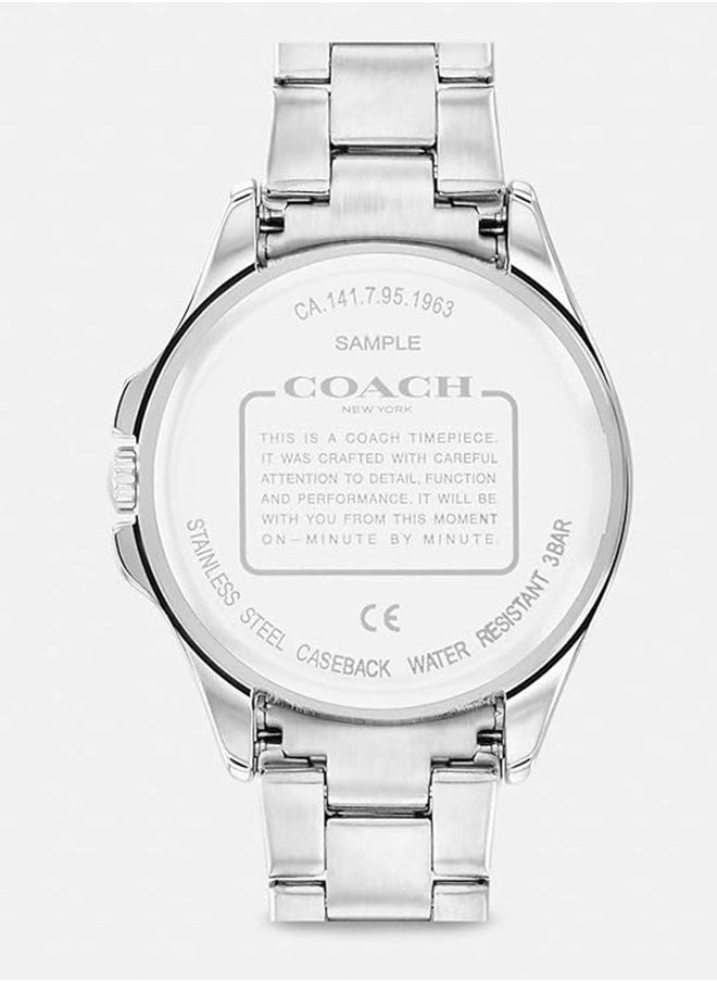 COACH Women's Analog Round Shape Stainless Steel Wrist Watch 14503752 - 25.55 Mm  - Image 3
