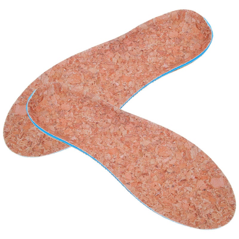 Cork Height Increase Insoles Breathable Sweat Absorbing Half Shoe Lift Pads Size 41 42 - Image 2