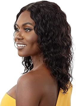 Outre The Daily Wig Unprocessed Human Hair Lace part Wig Wet and Wavy HH NATURAL WAVE 16 NBRN - Image 3