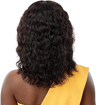 Outre The Daily Wig Unprocessed Human Hair Lace part Wig Wet and Wavy HH NATURAL WAVE 16 NBRN - Image 4
