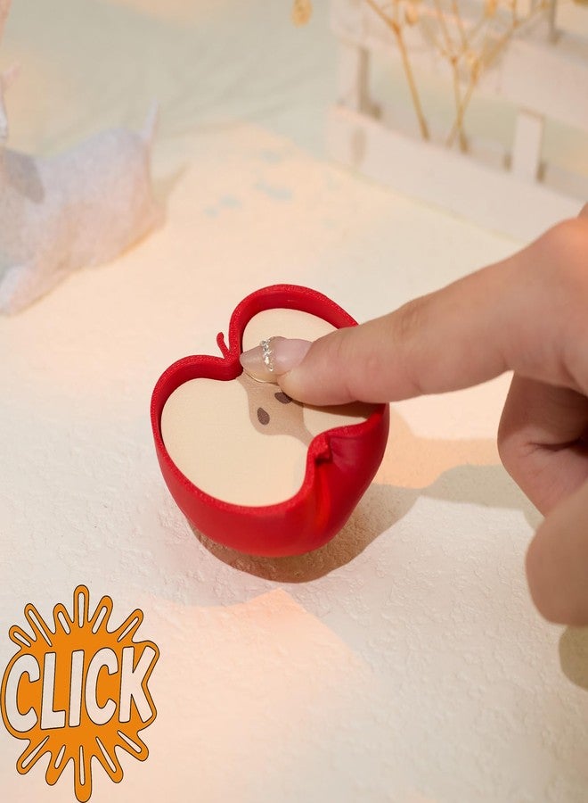 minihope Apple Core Fidget Clicker - PLA Stress Relief Keychain Toy - Fun Fruit Bag Charm for Adults - Clickable Sensory Gadget for Desk or Travel - Image 2