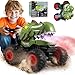 BEZGAR Monster Truck Toys Remote Control Monster Truck with Spray Light Music Dinosaur Toys for Kids 120 Scale RC Truck with 360 Spins and Drifting Remote Control Car for Boys 47 Camo Green - Image 2