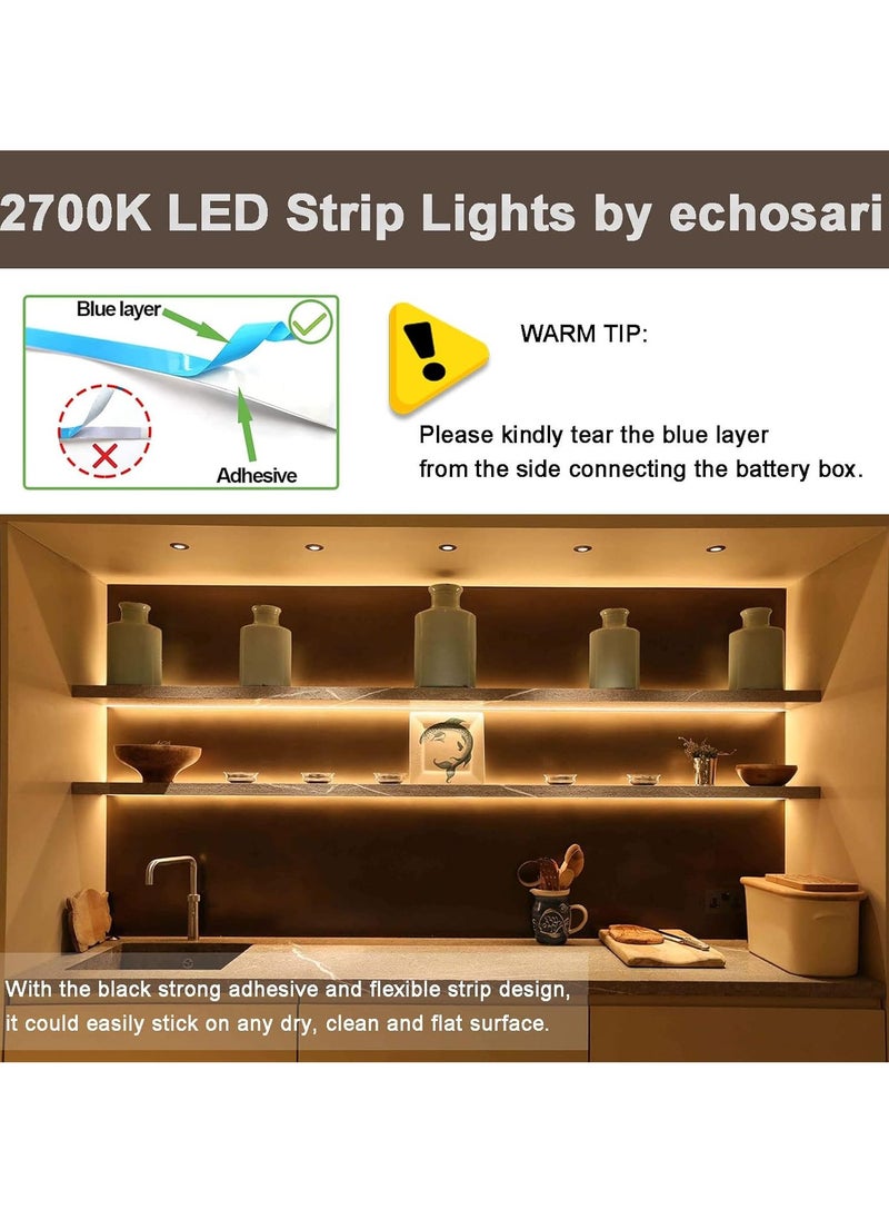 Battery Powered Led Strip Lights with Remote Warm White, 8 Modes, Dimmable, Timer, Self-Adhesive, Cuttable, Waterproof, 9.8FT 90Led Strip Lights for TV Kitchen Cupboard Bedroom Decor - pzsku/Z2B5EE94AAABEB5790F2AZ/45/_/1732095257/27bdc18d-f75f-47b9-a72e-3bd34898d40c