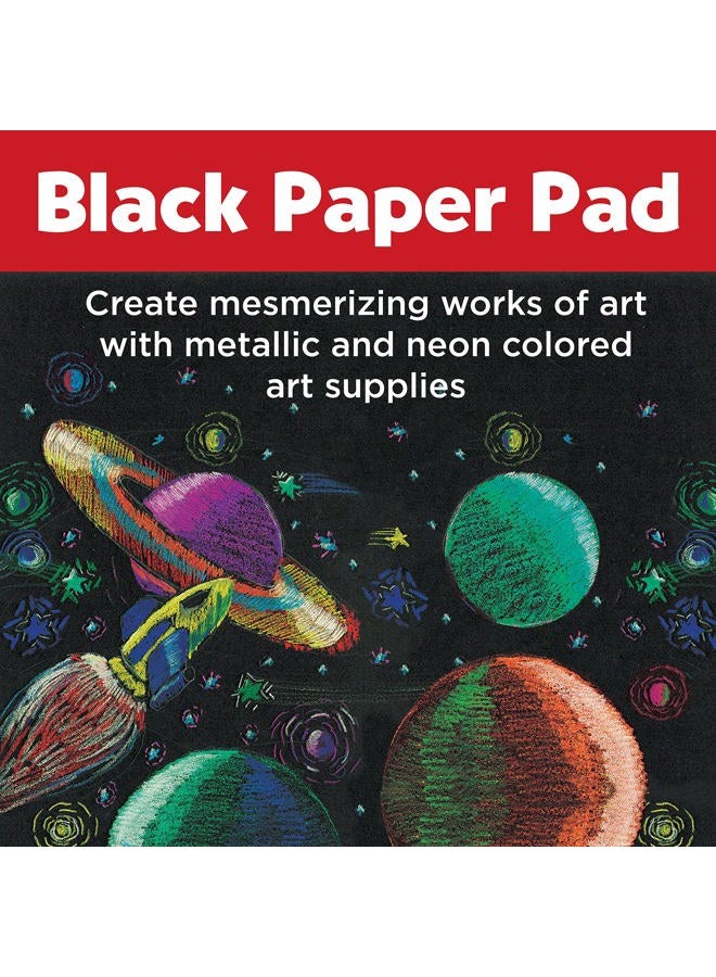 FABER-CASTELL Black Paper Pad - 25 Sheets of 9" x 12" Paper - Image 2