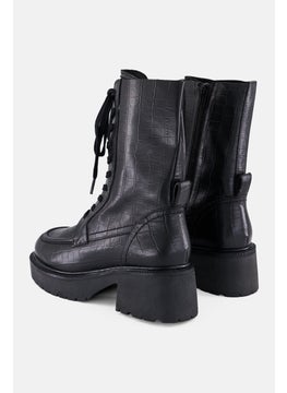 Asos Design Women Wide Fit Zipper Closure Ankle Boots, Black  - Image 2