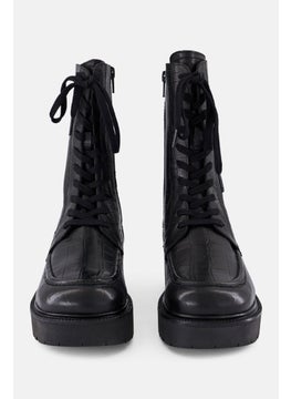Asos Design Women Wide Fit Zipper Closure Ankle Boots, Black  - Image 4