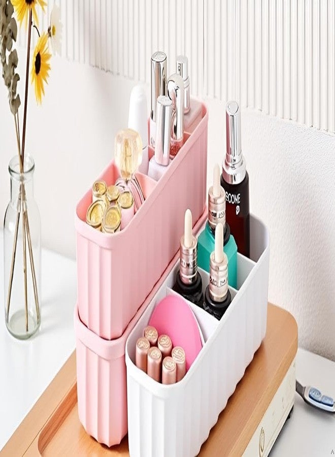 KRISHNPRIYA Plastic drawers organisers Closet Storage Dividers for Underwear, Socks, Bras, Ties, Undergarments, Scarves Socks Tray and organiser storage box wardrobe organiser 5 Grid (4 Pcs) - Image 4