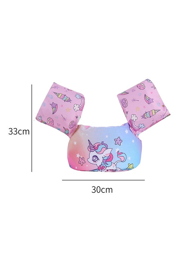 yumee Children's Swim Vest with Arm Floaties - Style Safety Float for 20-30 lbs, Swim Aid Life Jacket for Children 1-3, Float Sleeves for Pool, Beach, Sea & Water Training, Cute Design - Image 2