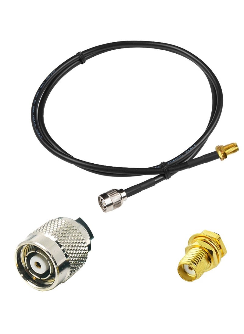 Ohm OHM RP-TNC Male to SMA Female Antenna Cable RG58  - Image 2