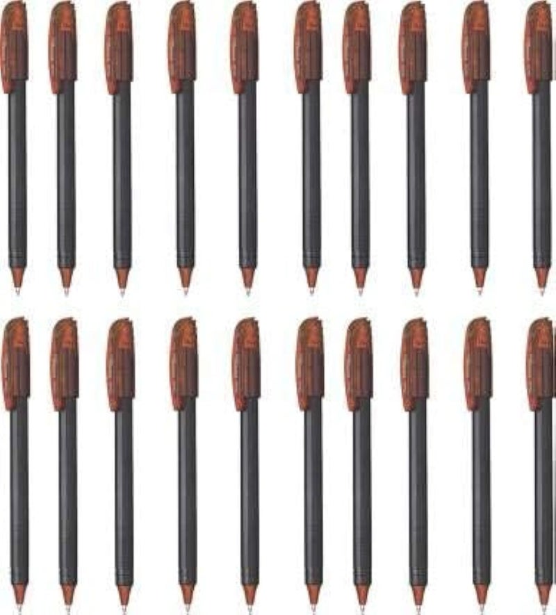 Pentel EnerGel Roller Gel Pen 0.7MM - Pack of 20 (Brown) - Image 1
