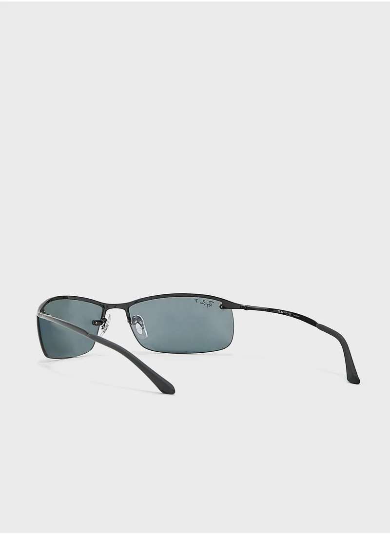 Ray-Ban 0Rb3183 Rectangle Sunglasses