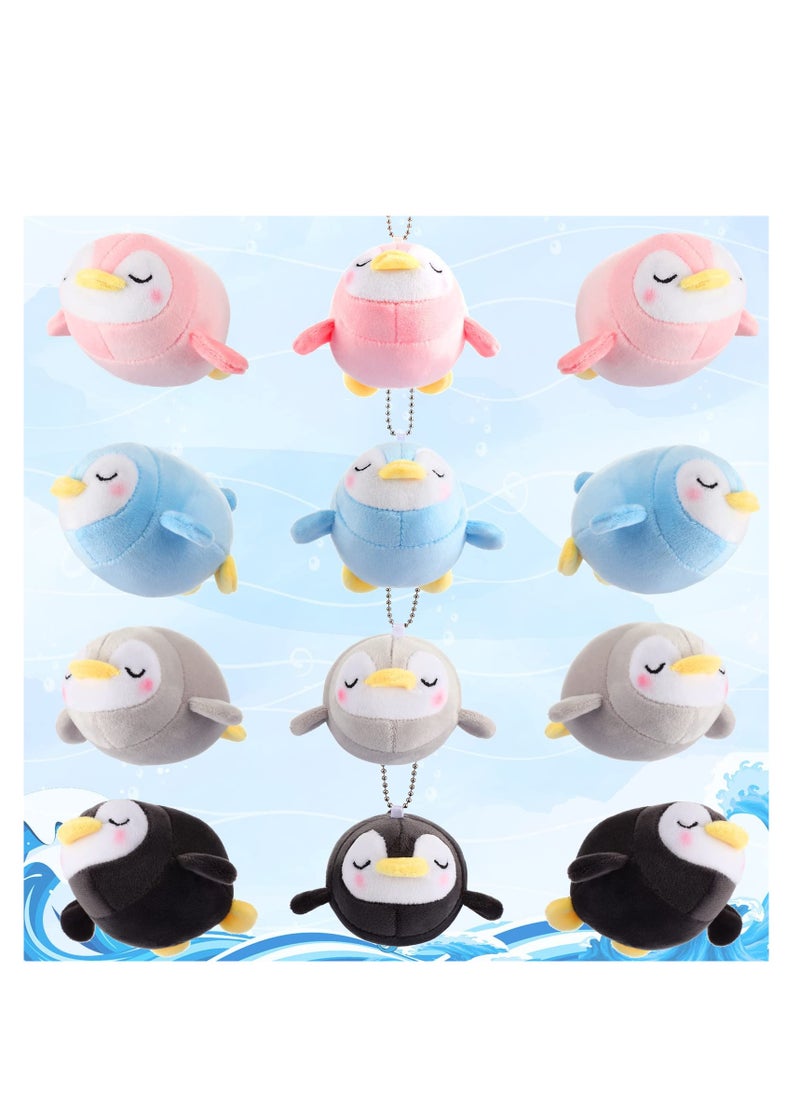 Generic - Adorable Mini Plush Penguin Keychain - 4 Cute Stuffed Animal Toys for Kids, Perfect Party Favors & Bag Pendants for Boys and Girls - Image 1