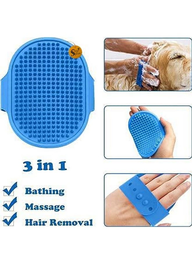 Sage Square Dog Grooming Kit For Puppies & Dogs & Cats Long Hair + Short Hair Dog Brush, Dog Gloves, Massage, Hairs Straightening Comb, Professional Nail Cutter With Filer, Tangled Hairs Comb For Dogs  - Image 4