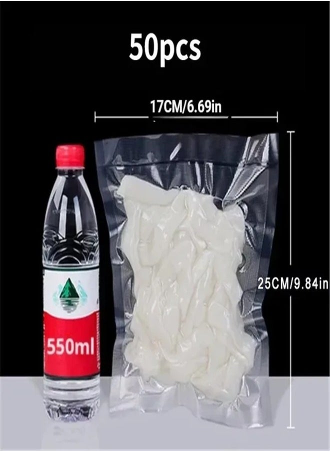 5 in 1 Vacuum Sealer Machine with Built-in Cutter Automatic Air Sealing System LED Indicator for Food Storage ,50 Pcs Bags