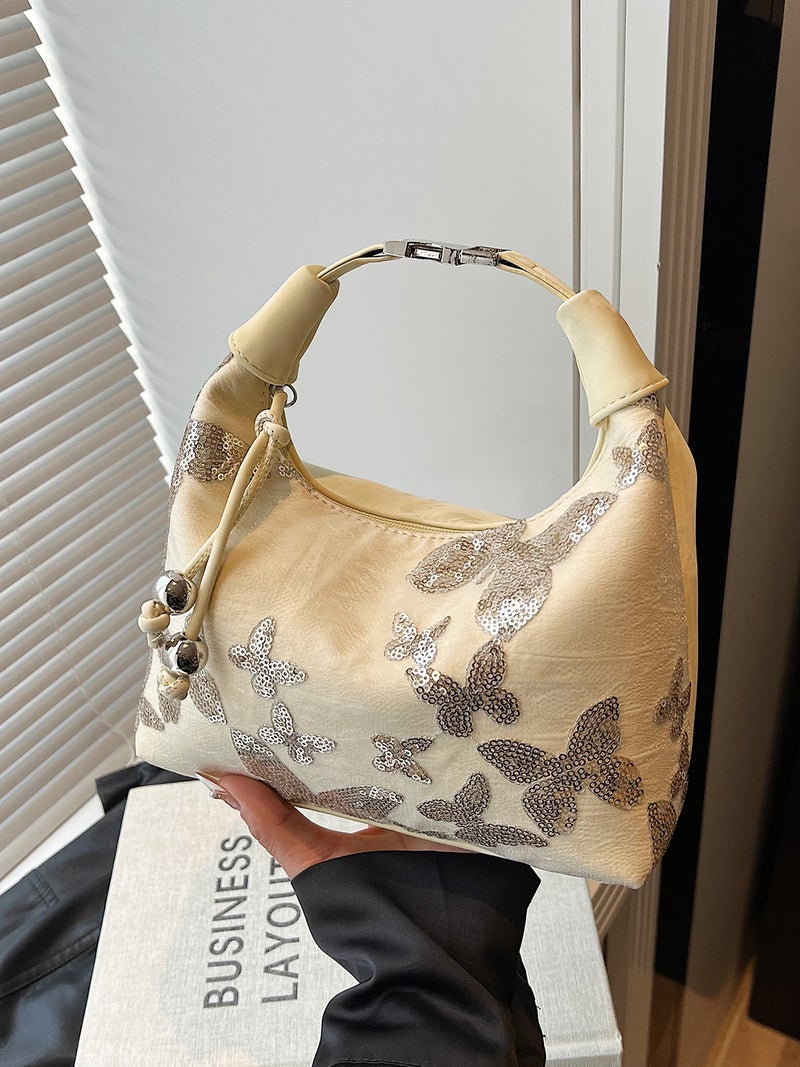 Summer Super Popular Niche New Chinese Style Bag For Women Fashion Versatile Sequin Crossbody Bag Single Shoulder Armpit Bag - Image 3