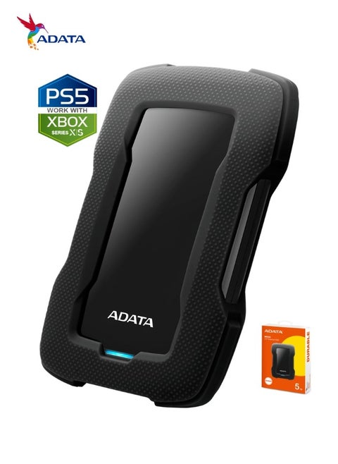 HD330 5TB External HDD | Anti Shock Hard Drive | Black | Compitable with PS5 and XBOX