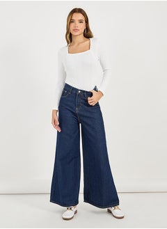 Styli Cable Knit Long Sleeves Bodysuit  - Image 2