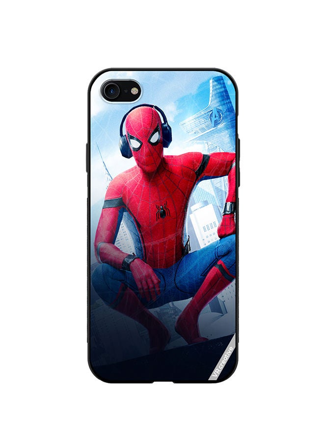 VR CREATIVE Protective Case Cover For Apple iPhone SE (2022) Spiderman Design Multicolour - Image 1