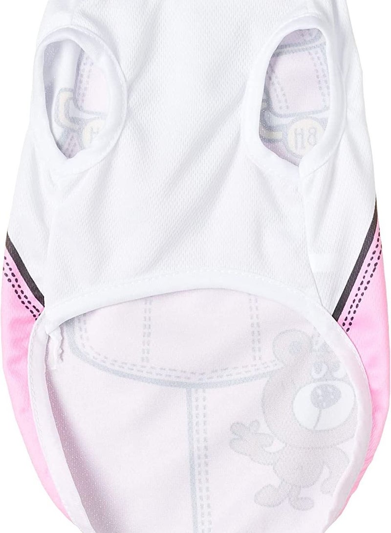 Generic Ohana Spring Wear Collection Fashion Prints Clothes With Round Neck T Shirt For Cats And Dogs Suspender Print Pink Medium Size - Image 2