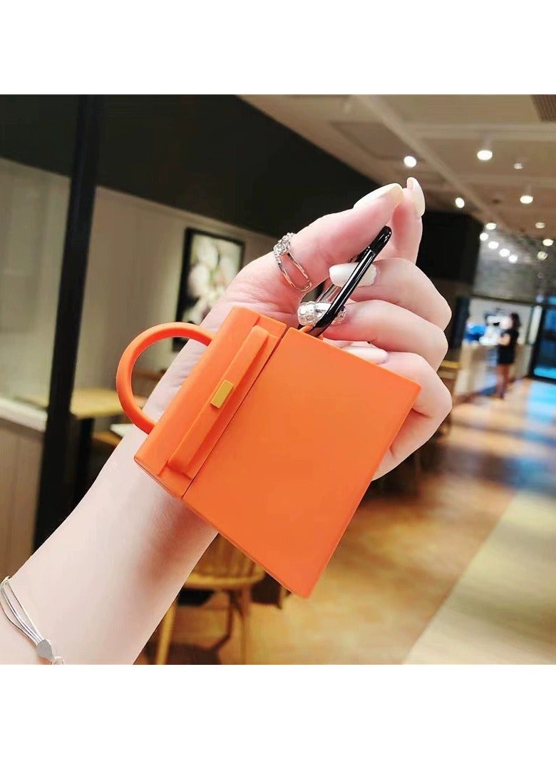 Loquat Ladies Airpod 1/2 3D Handbag style Protective cover: Creative Girl Women handbag Shape Soft Cover with Wireless charging - Image 4