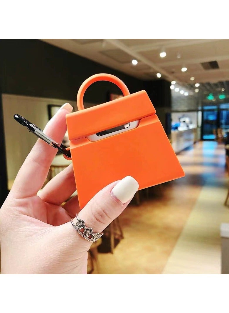 Loquat Ladies Airpod 1/2 3D Handbag style Protective cover: Creative Girl Women handbag Shape Soft Cover with Wireless charging - Image 3