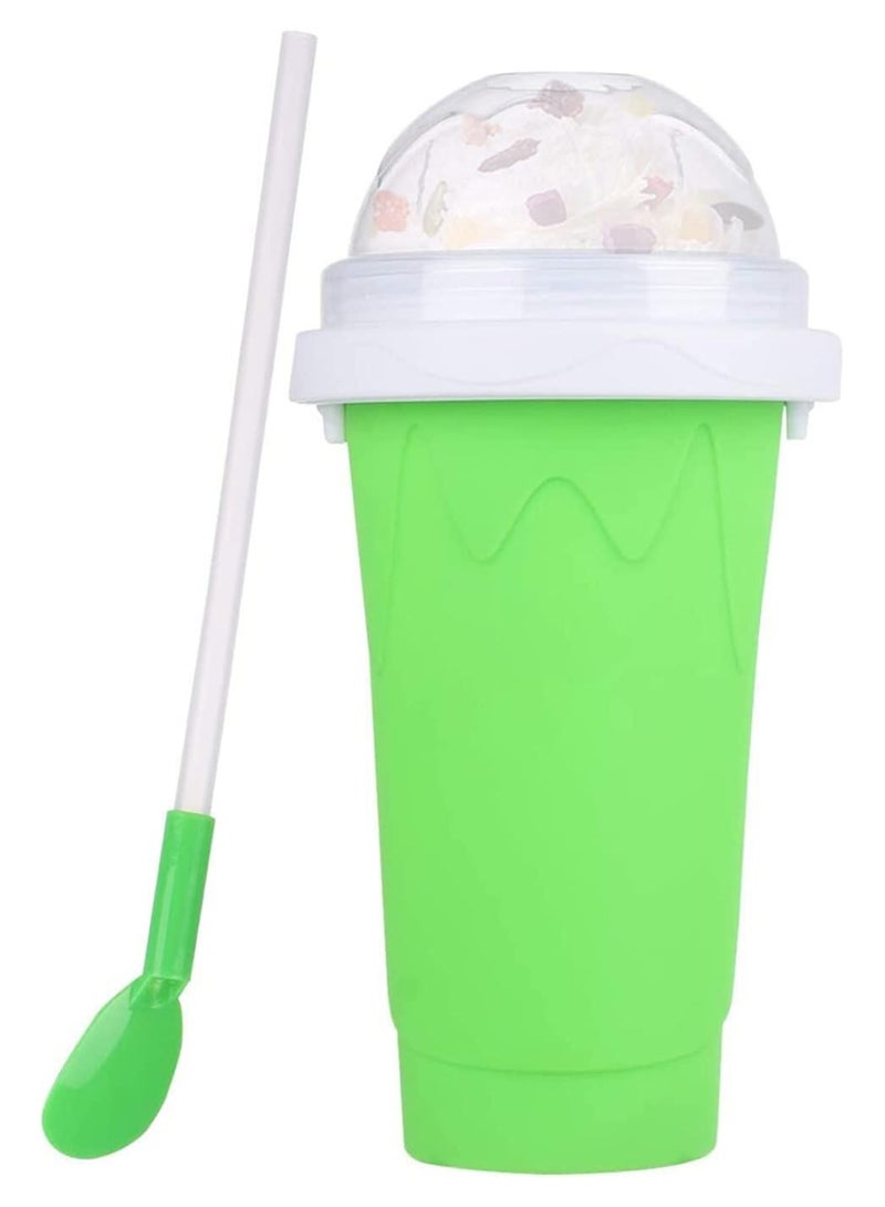 Denx كوب الضغط السحري المحمول المصنوع من السيليكا لصنع مشروبات الحليب والآيس كريم والعصائر - Image 1