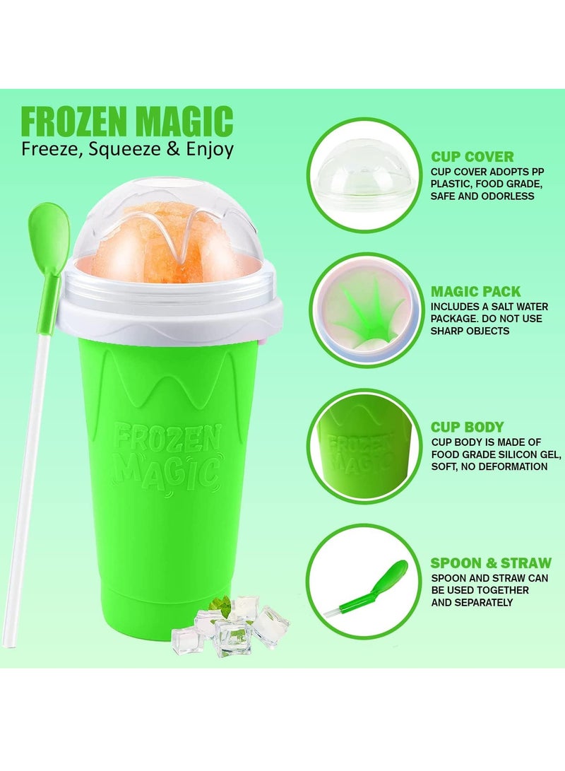 Denx كوب الضغط السحري المحمول المصنوع من السيليكا لصنع مشروبات الحليب والآيس كريم والعصائر - Image 3