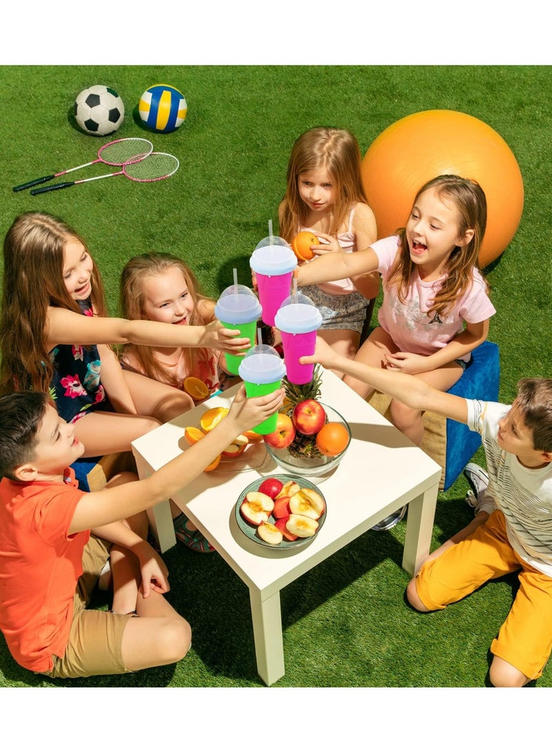 Denx كوب الضغط السحري المحمول المصنوع من السيليكا لصنع مشروبات الحليب والآيس كريم والعصائر - Image 4