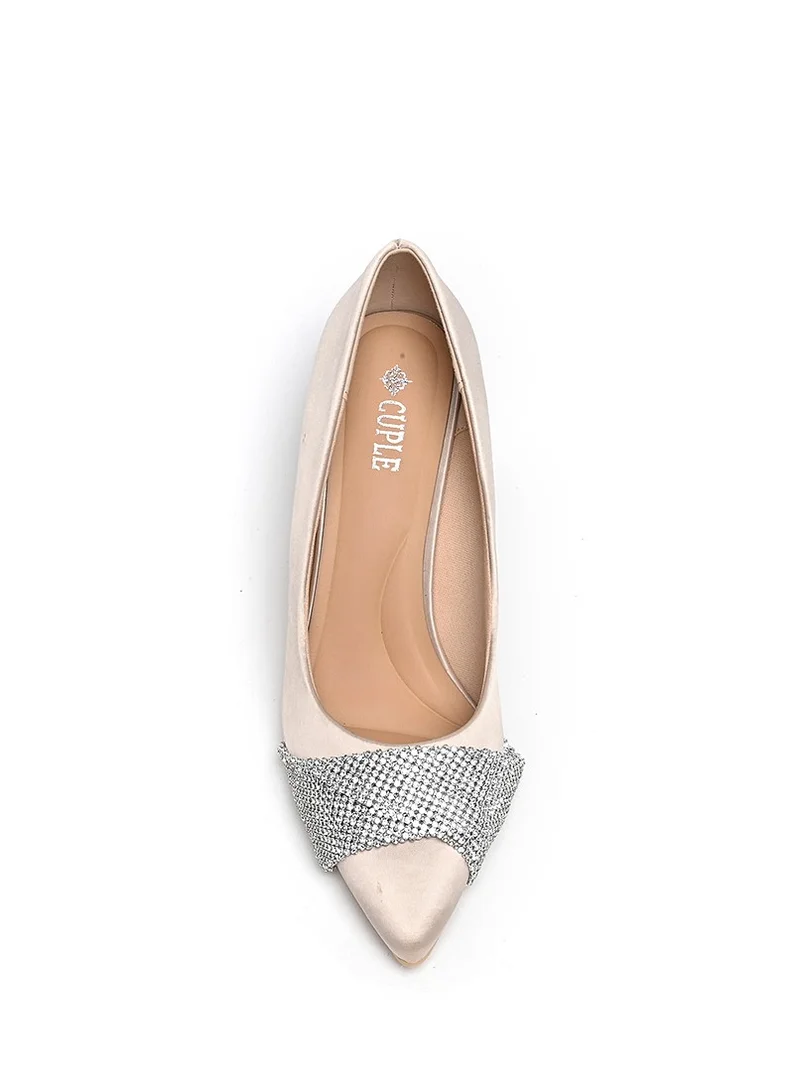 Cuple Womens Heeled Pumps Slip-ons