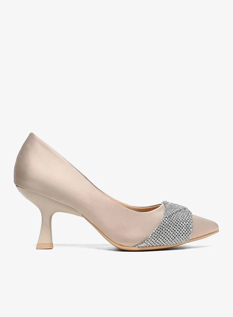 Cuple Womens Heeled Pumps Slip-ons