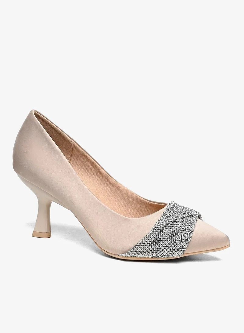 Cuple Womens Heeled Pumps Slip-ons