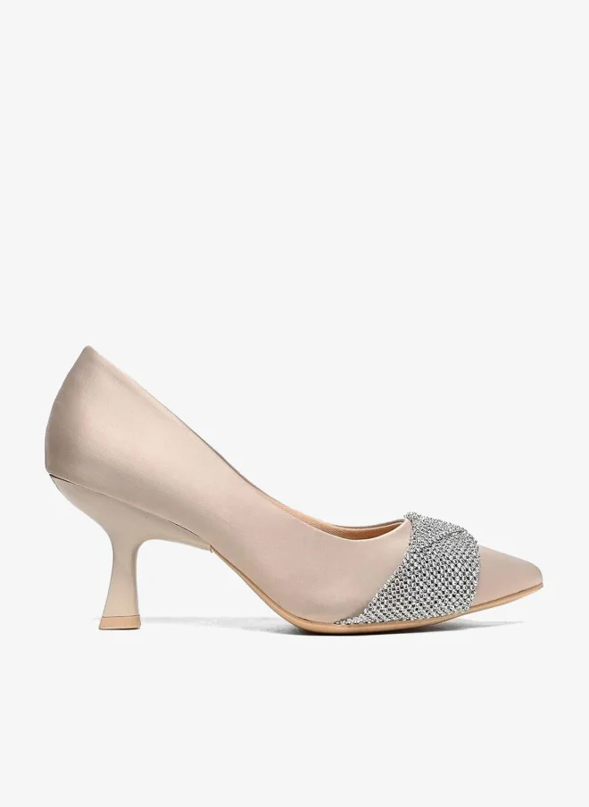 Cuple Womens Heeled Pumps Slip-ons