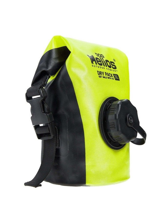 هيليوس حقيبة توزيع طعام جاف مقاومة للماء للسفر في الهواء الطلق من دوغ هيليوس جرازر، 3 لتر، لون أصفر - Image 3