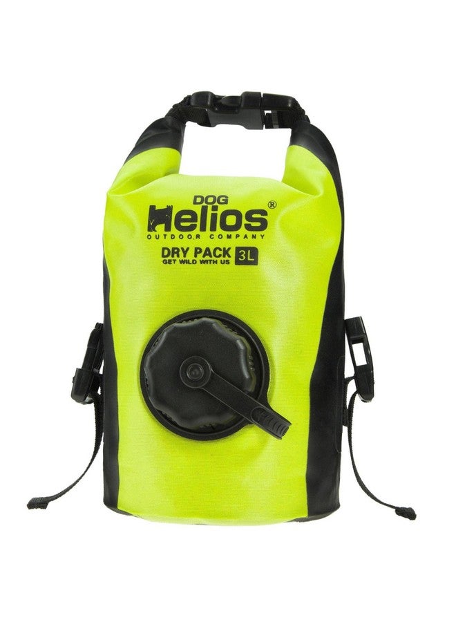 هيليوس حقيبة توزيع طعام جاف مقاومة للماء للسفر في الهواء الطلق من دوغ هيليوس جرازر، 3 لتر، لون أصفر - Image 1